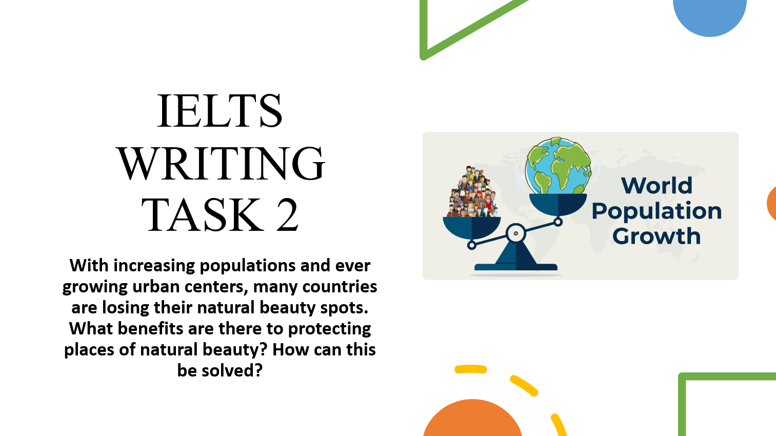 ielts writing task 2 essay on environment